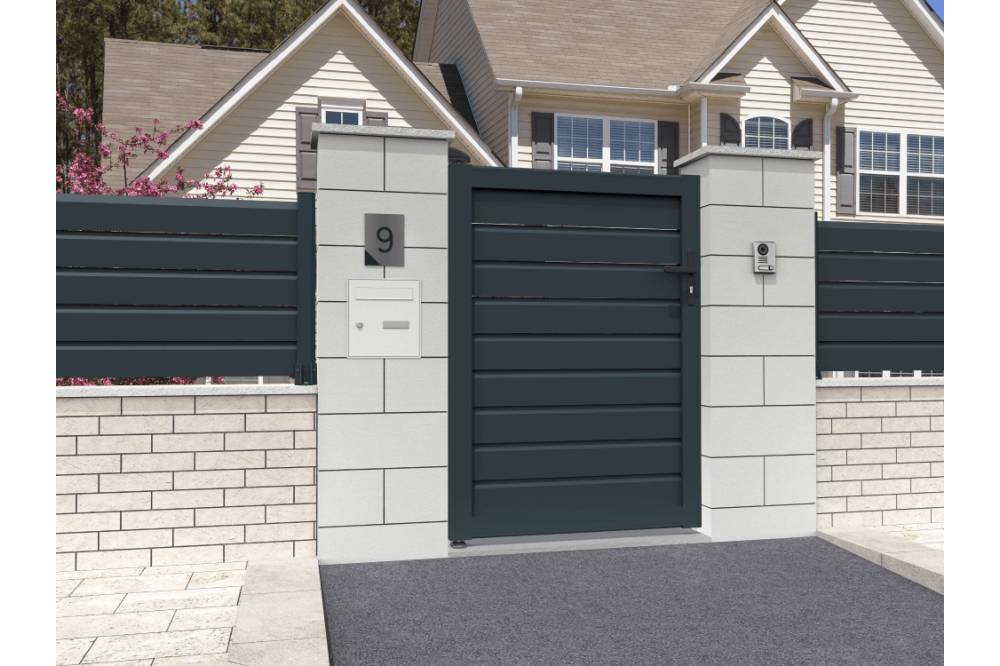 Ombrazur - Portillon brise-vue Gris anthracite L 1000 x H 1707 mm OMBRAZUR - Image 2