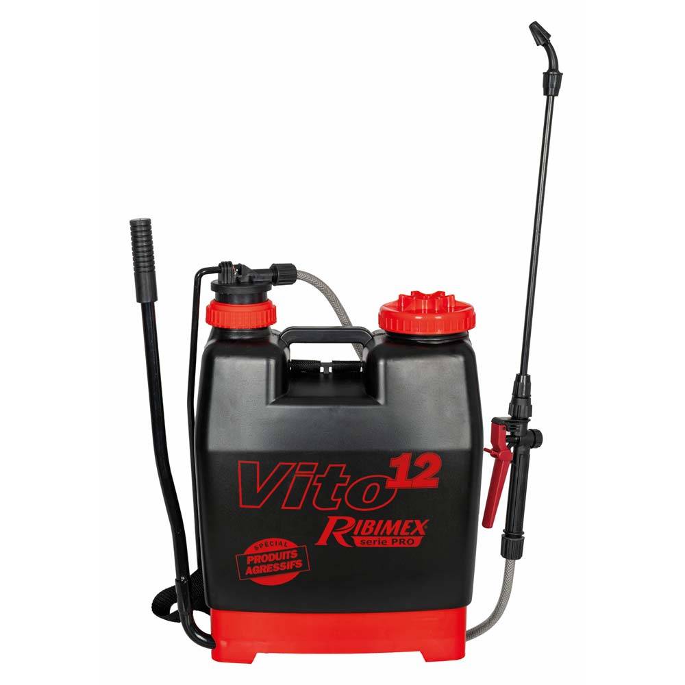 Ribimex - Pulvérisateur à dos pression entretenue Vito 12, 13.55 Litre Produits Agressifs - Image 1