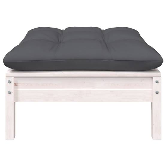 Ensemble Salon de Jardin 7pcs en Bois Blanc, Canapés Modulables et Table Basse, Pin Massif Traité – ComfortXL Outdoor Living - Image 5