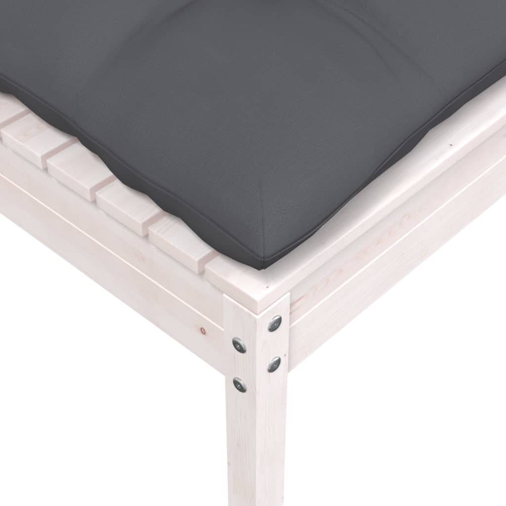 Ensemble Salon de Jardin 7pcs en Bois Blanc, Canapés Modulables et Table Basse, Pin Massif Traité – ComfortXL Outdoor Living - Image 9