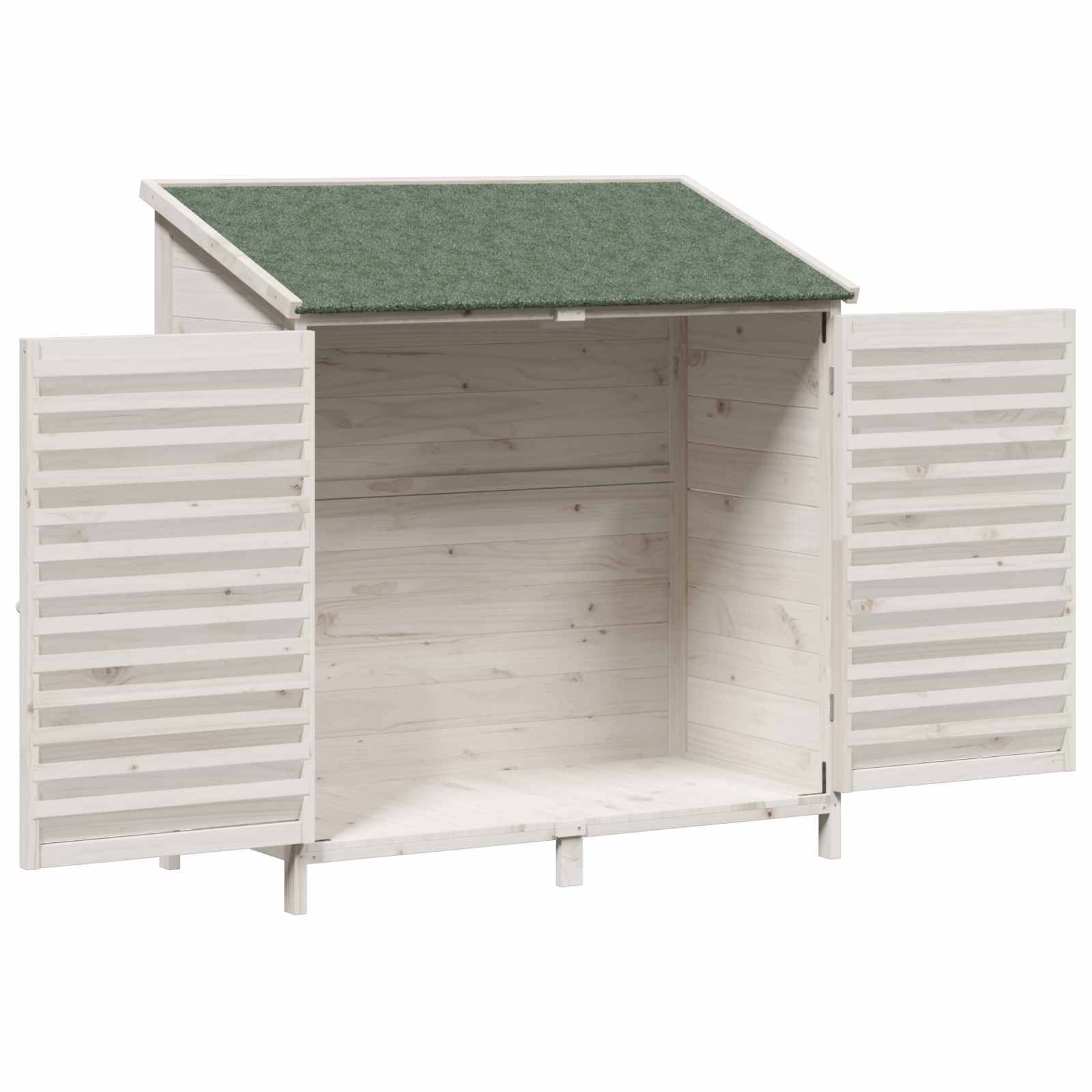 PANGIVO - Abri de jardin bois de sapin blanc 106 x 56 x 113.5 cm, poids:20.14kg - PANGIVO - Image 4