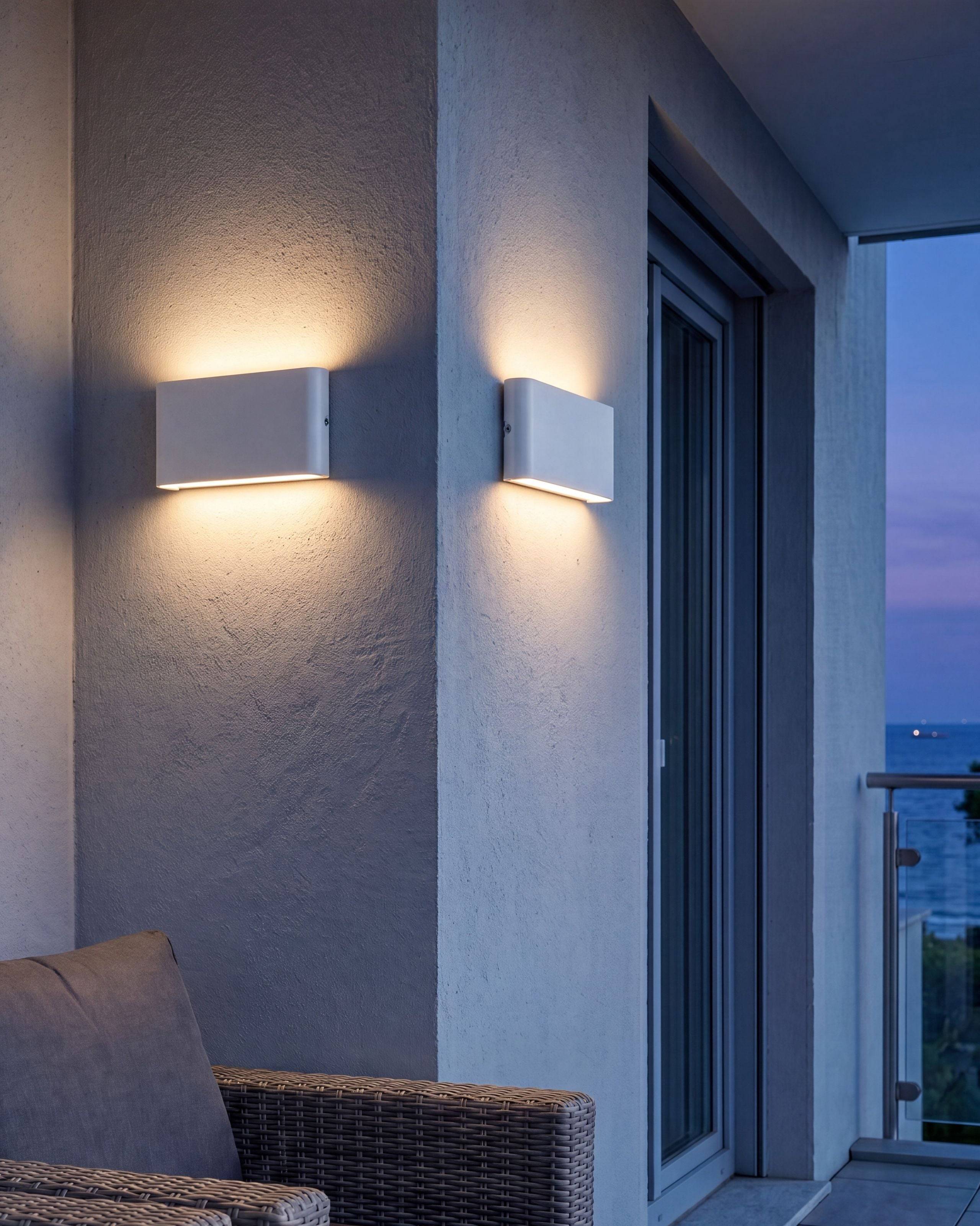 Beliani - Lampe murale pour l'extérieur Aluminium Blanc ARDER - Beliani