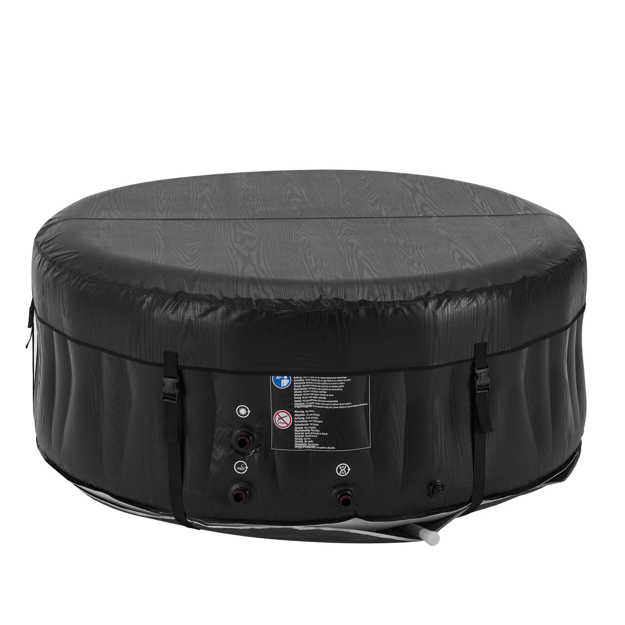 Casa.Pro - Spa gonflable Carbone pour 3 personnes noir blanc pro.tec - Imagen 6