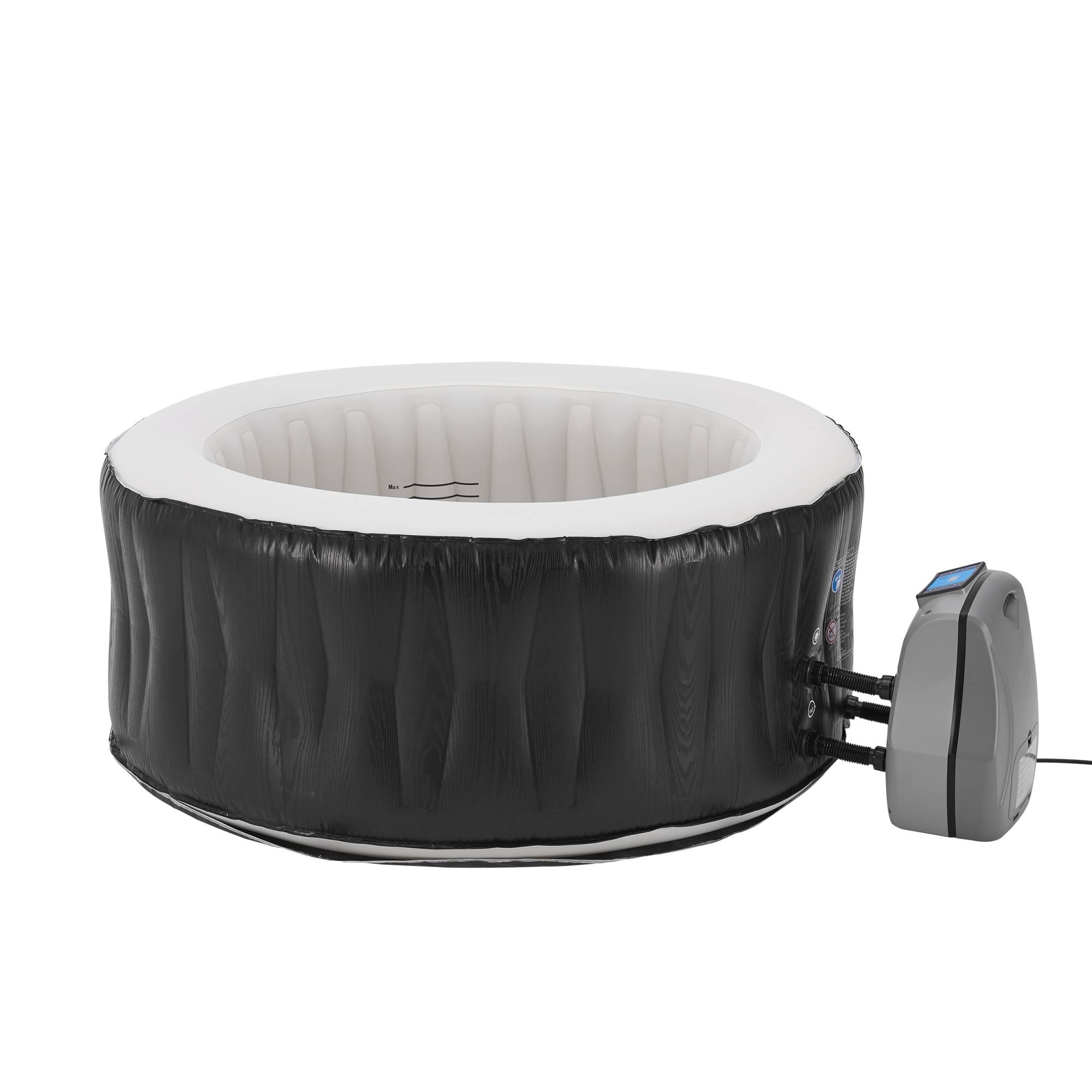 Casa.Pro - Spa gonflable Carbone pour 3 personnes noir blanc pro.tec - Imagen 4