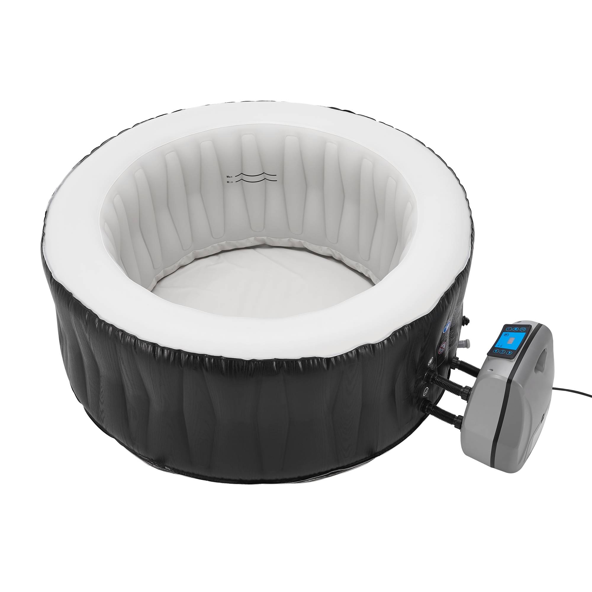 Casa.Pro - Spa gonflable Carbone pour 3 personnes noir blanc pro.tec - Imagen 1