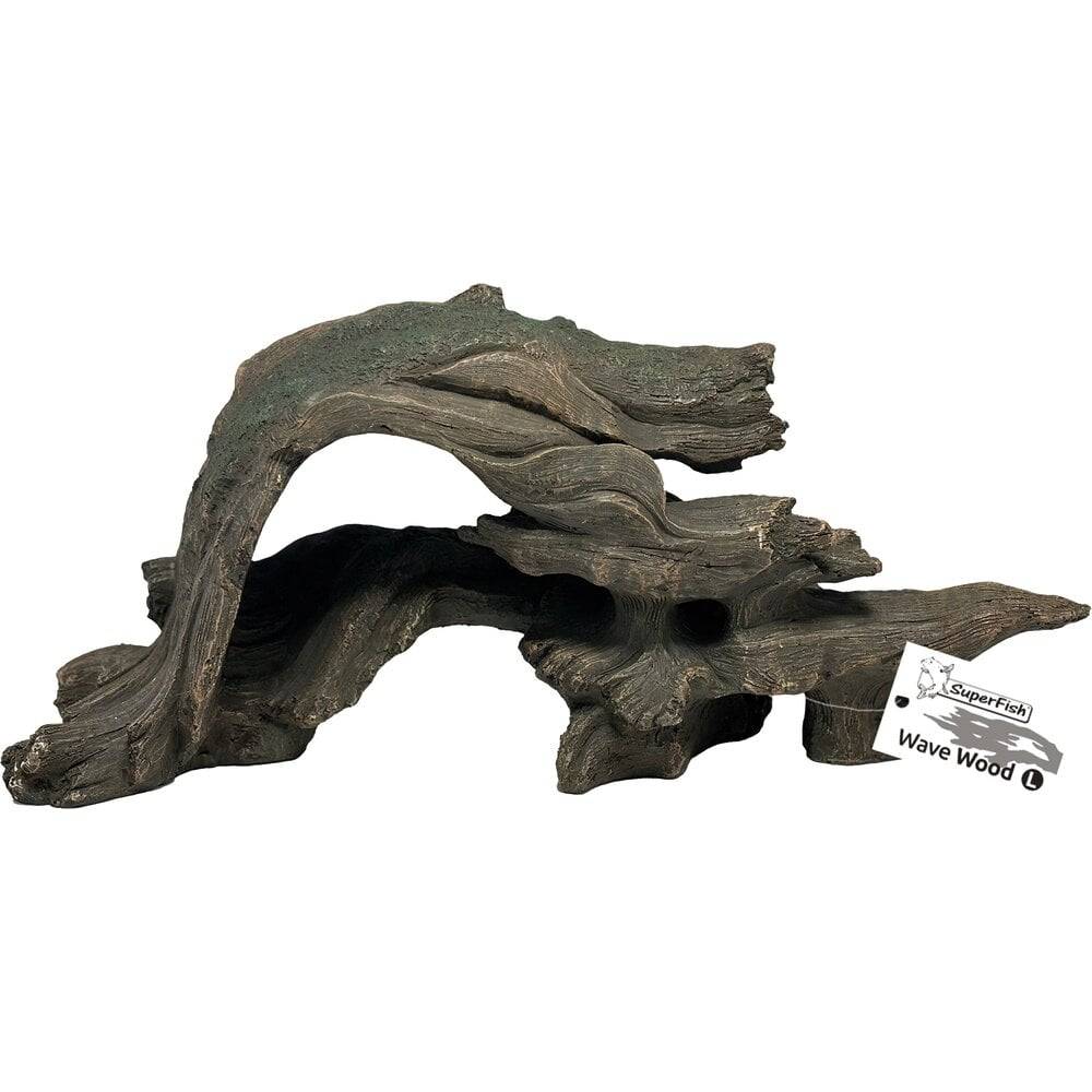 Superfish - Wave Wood L Décoration aquarium Bois Taille L - SUPERFISH