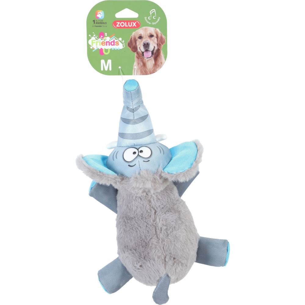 Zolux - Elefante Yvan M Juguete sonoro para perro de tamaño mediano - Imagen 2