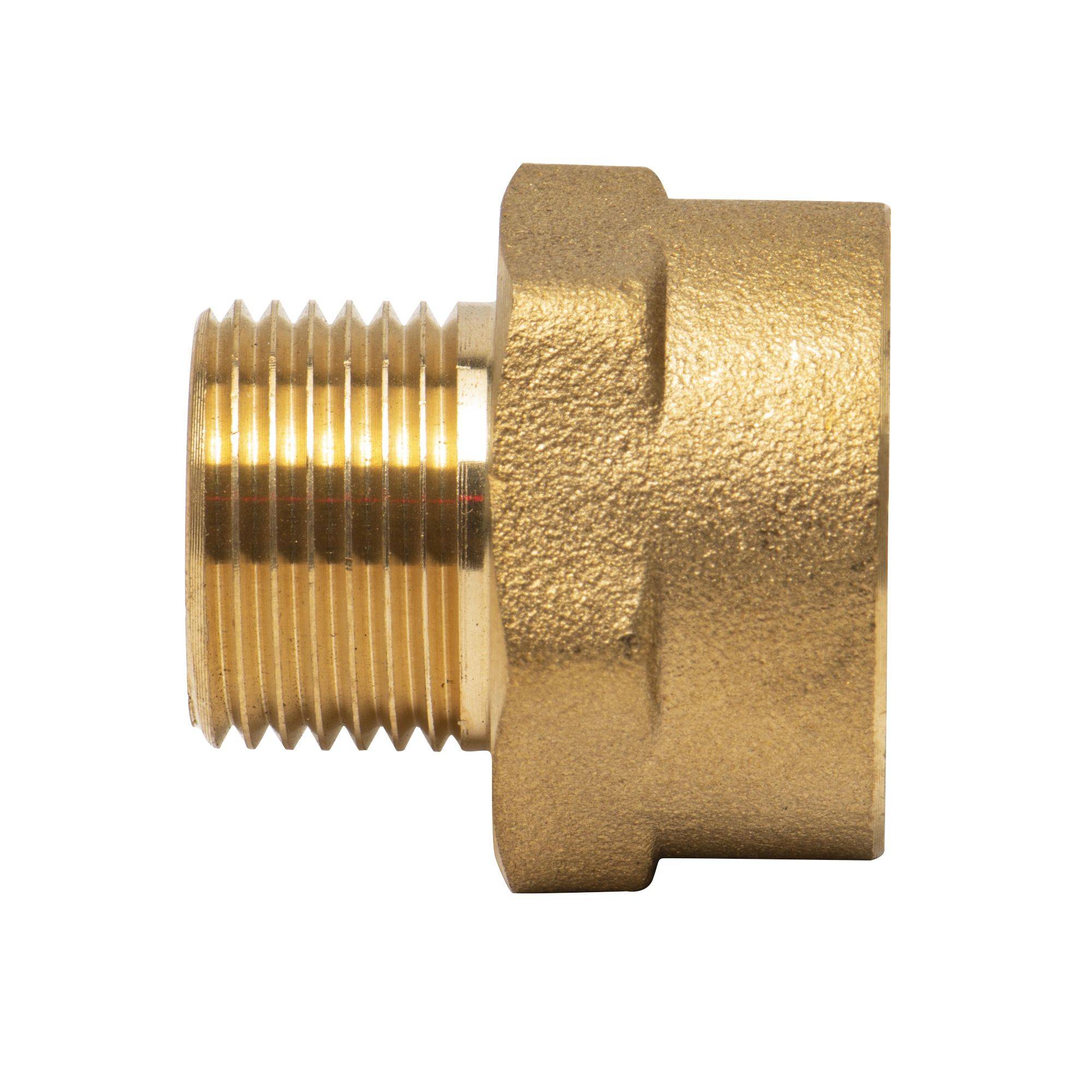 Raccord réducteur laiton femelle - mâle  1/2" x 3/8" - Image 1