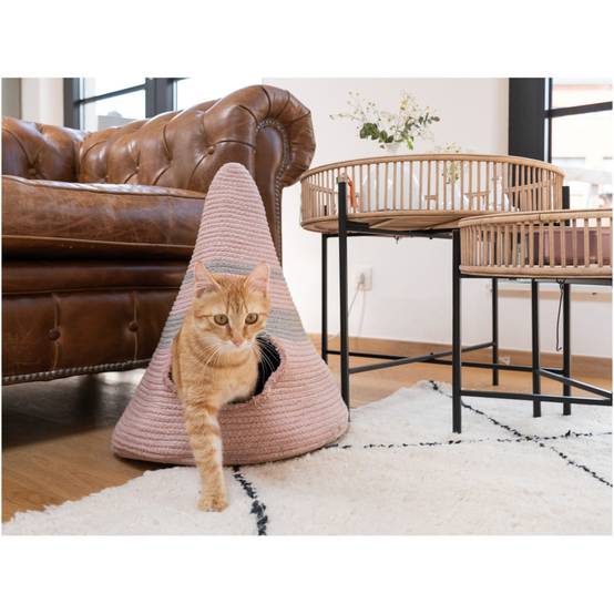 Abris pour chat Tipi Bobo pink ø 40 cm - Image 4