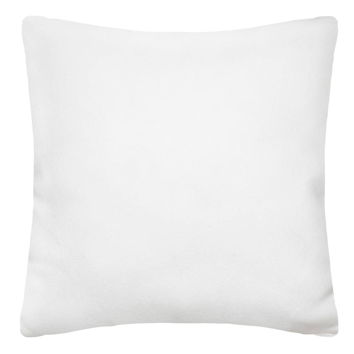 Atmosphera - Coussin "Manoir" fausse fourrure blanc 45x45cm - Atmosphera Créateur d'intérieur - Imagen 3
