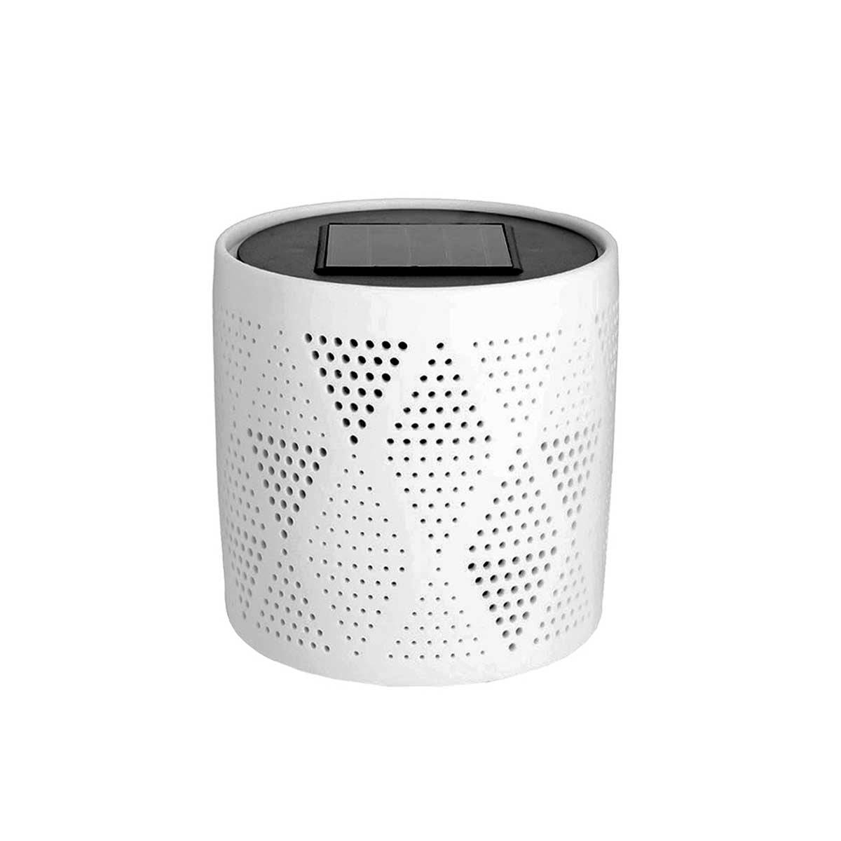 Lumisky - Mini lanterne solaire JANINA SMALL Blanc Céramique H10cm - Imagen 1