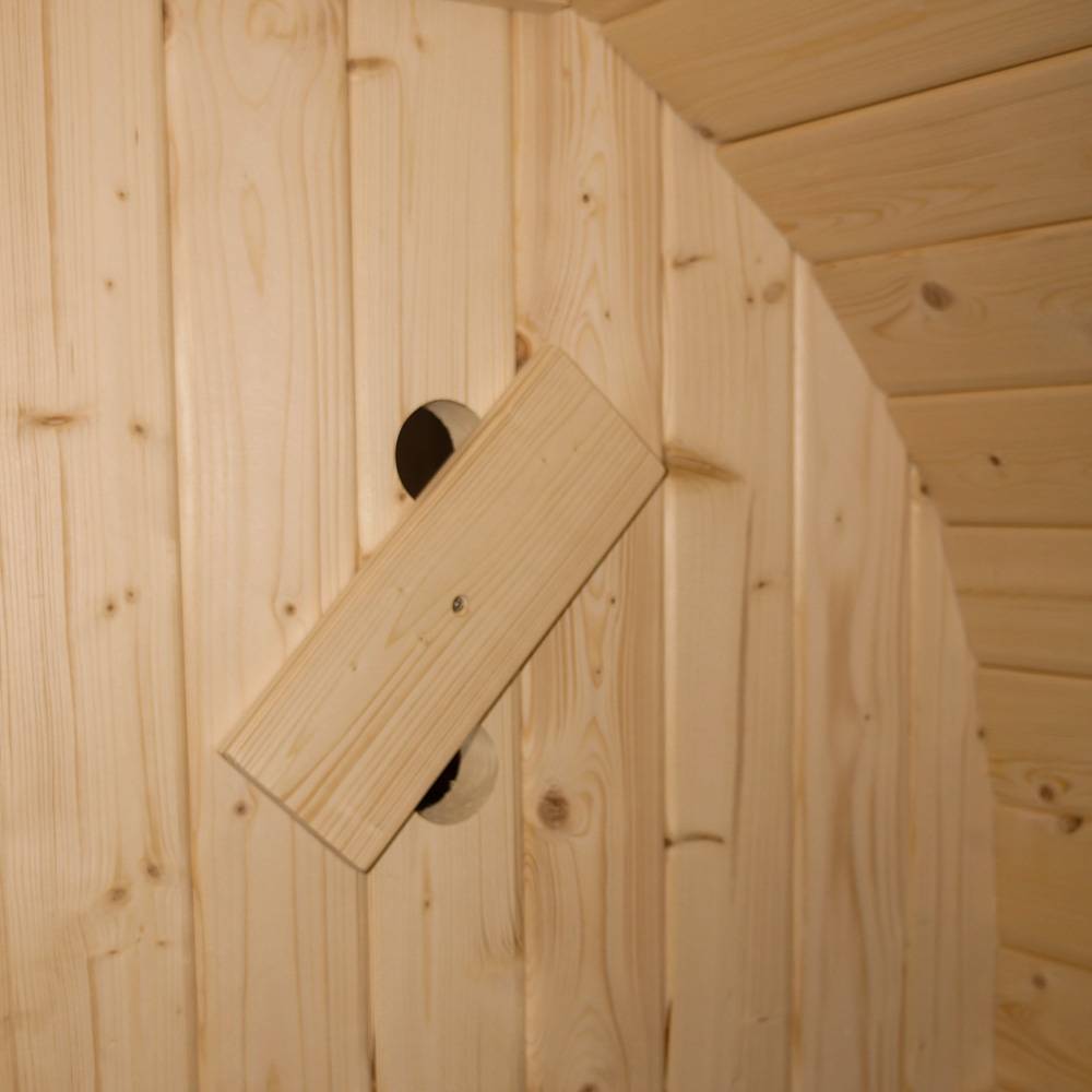 Home Deluxe - HOME DELUXE - Sauna d'extérieur CUBE M - Dimensions : env. 194 cm x 195 cm x 120 cm, bois : épicéa - avec poêle et accessoires pour sauna I Sauna de - Image 8