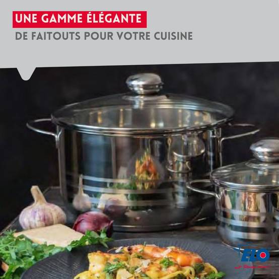 Ensemble de 2 Poêles de cuisson 28 et 32 cm et 2 faitouts 12 et 16 cm Elo Prima Brillant - Image 5