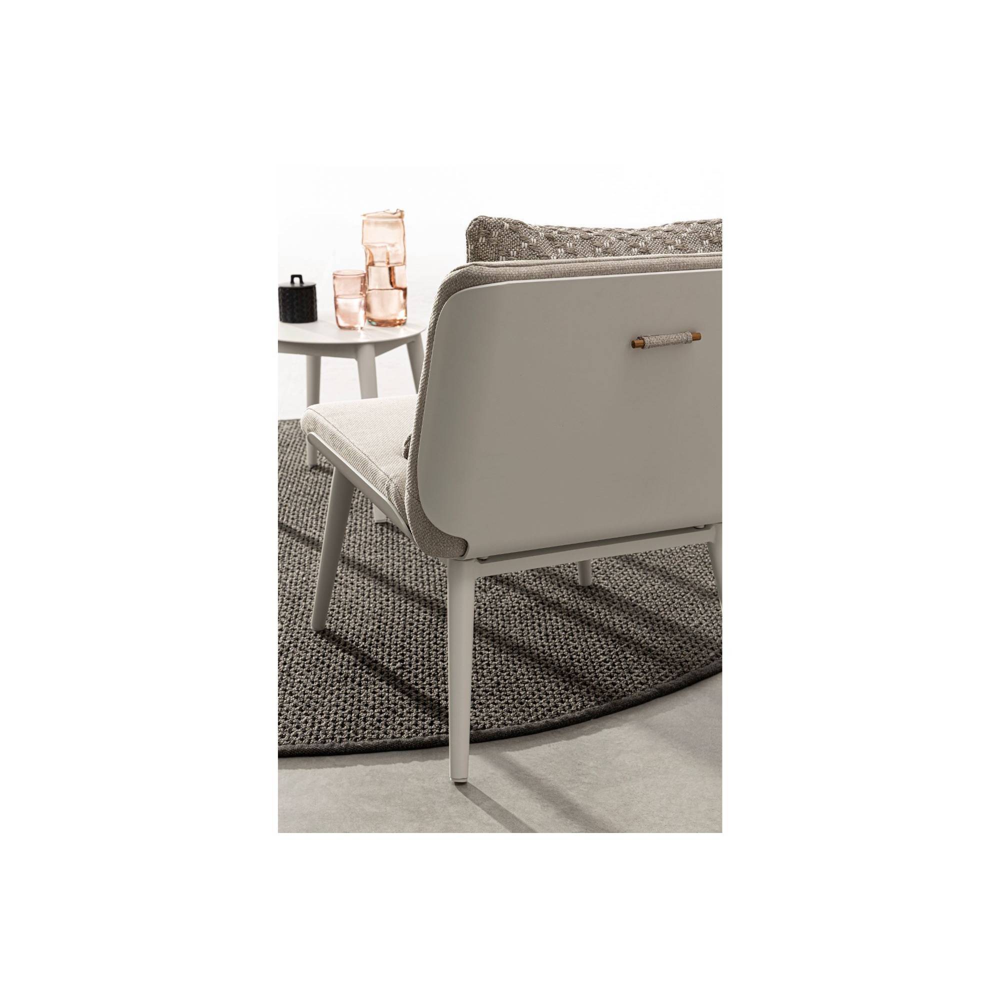 Autre - Salon de jardin en aluminium et coussins toile (set de 3) - ST VALERY - Imagen 3