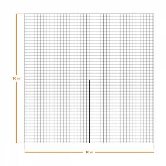 Filet de récolte pour olives ou autres avec oeillets et ouverture tronc - 10 x 10 m - Vert - Linxor - Image 2