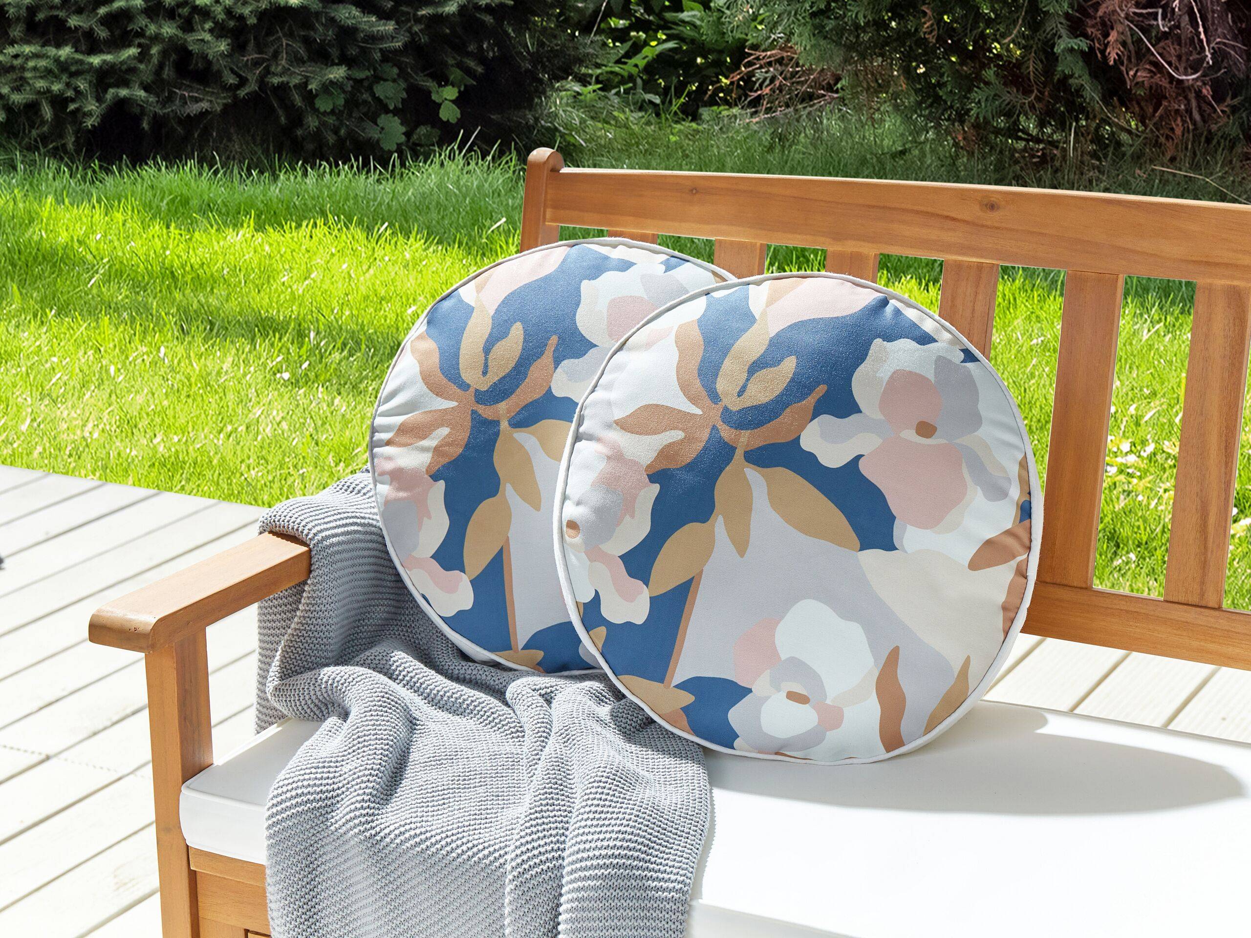 Beliani - Coussin d'extérieur Polyester Multicolore VEREZZI - Beliani - Imagen 1