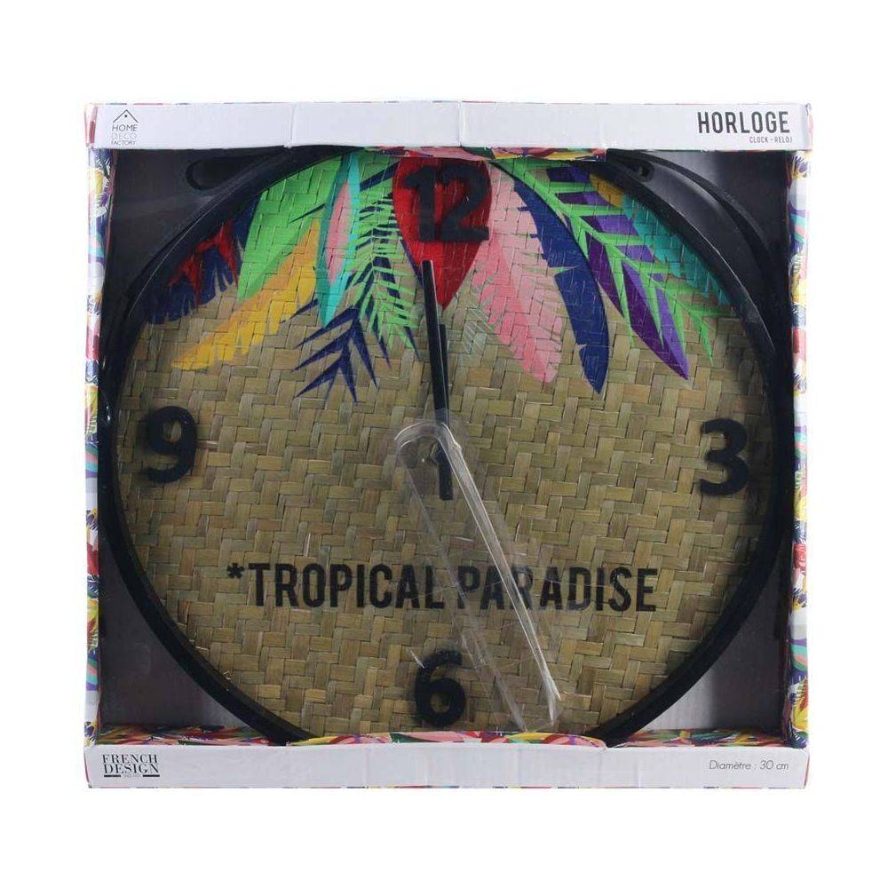 The Home Deco Factory - Horloge Tropical Paradise Exotique 30 cm - Imagen 2