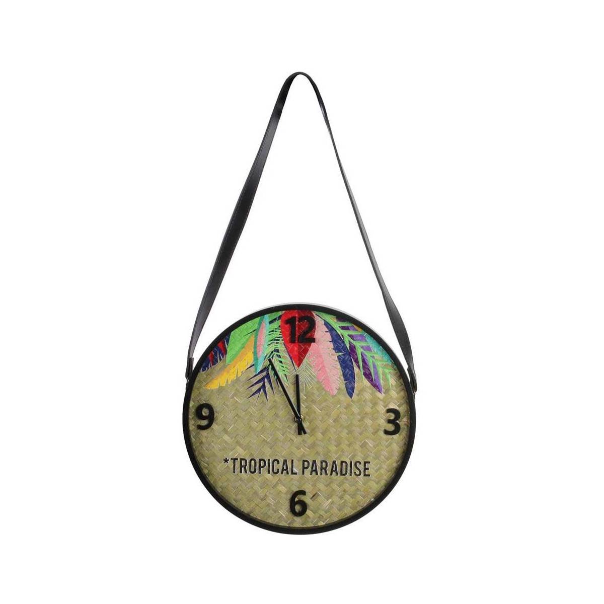 The Home Deco Factory - Horloge Tropical Paradise Exotique 30 cm - Imagen 1