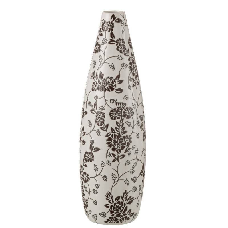 J-Line - Vase en porcelaine multicouleur 16.5x16.5x53 cm - J-Line - Image 1
