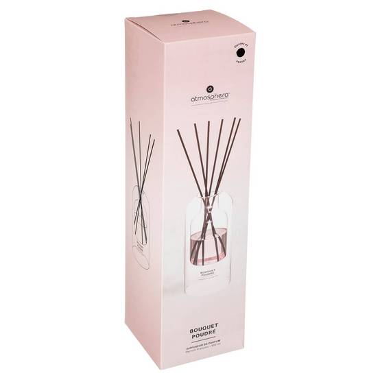 Atmosphera - Diffuseur de parfum Ilan 500ml verre bouquet poudré - Atmosphera Créateur d'intérieur - Image 3