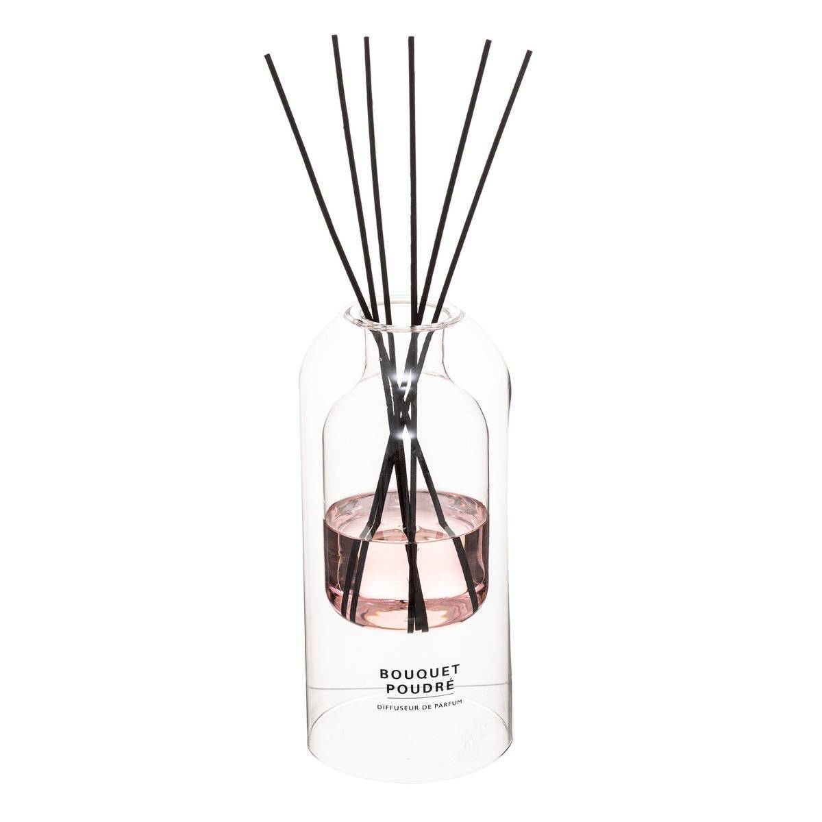 Atmosphera - Diffuseur de parfum Ilan 500ml verre bouquet poudré - Atmosphera Créateur d'intérieur - Imagen 2