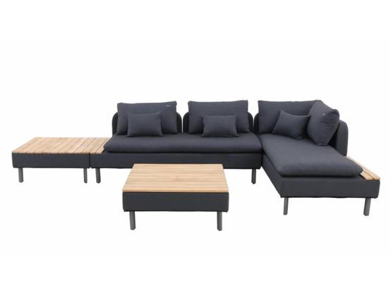 Jardideco - Salon de jardin détente Modularo, 2 canapés + 2 tables basses - Jardideco - Image 1