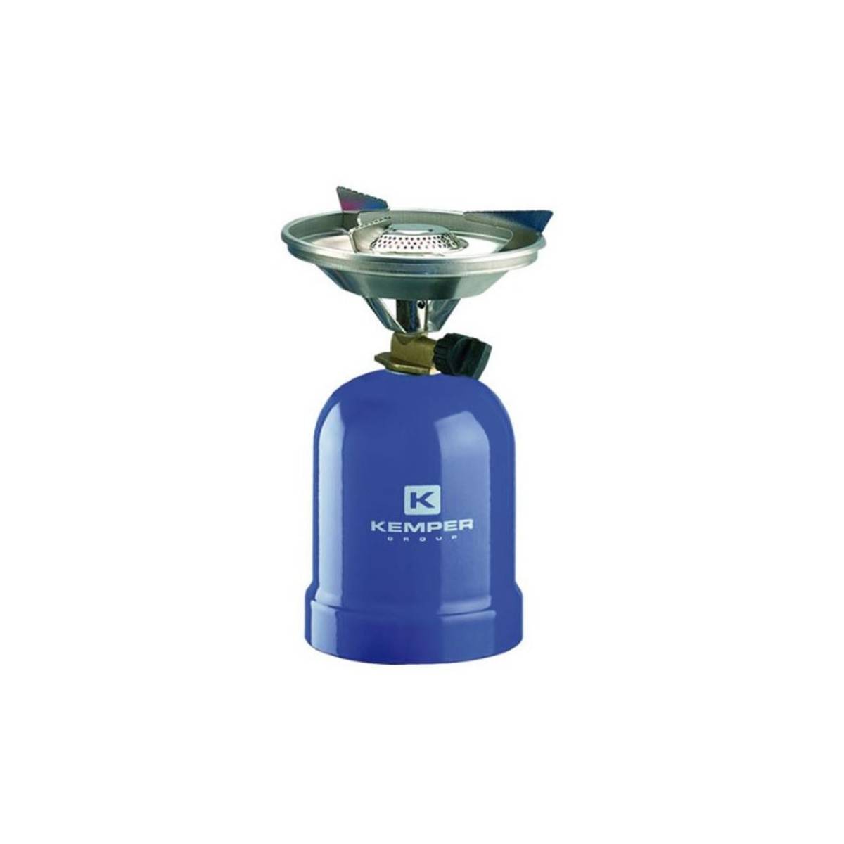 Réchaud à gaz Camping 2200W portable Cartouche Gaz Butane 190g, Métal 3 bras crantés, Cuisson Extérieure Format voyage KEMPER - Imagen 1