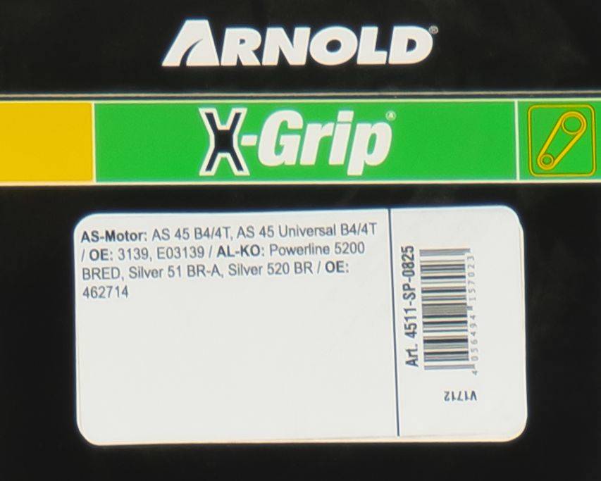 Arnold - Courroie trapézoïdale X-Grip V de type SPZ 825 Arnold - Imagen 3