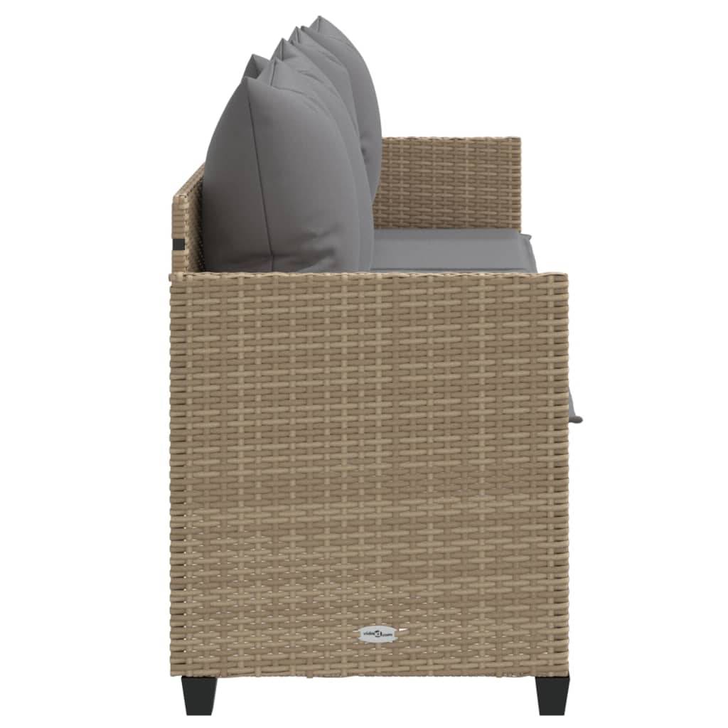 Maison Chic - Bain de soleil - Transat - Chaise longue avec coussins beige résine tressée - MEUBLE PRO-JU6545 - Image 6