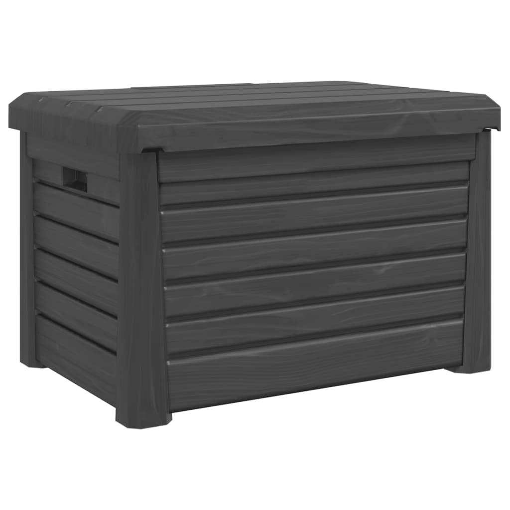 Boîte de rangement extérieure avec coussins - Coffre de rangement anthracite polypropylène - Image 7