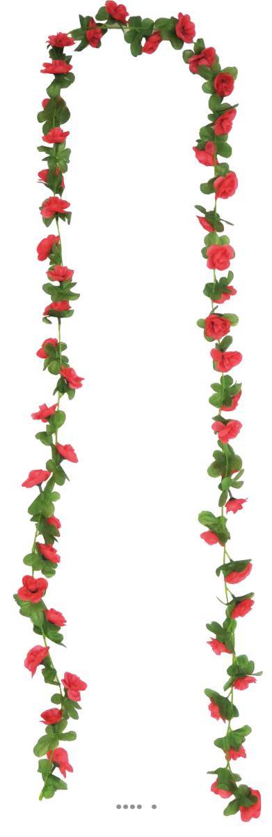 Artificielles - Guirlande de 45 Minis Roses artificielles Tissu L 215 cm Rose fushia - couleur: Rose fushia 730 - Imagen 3