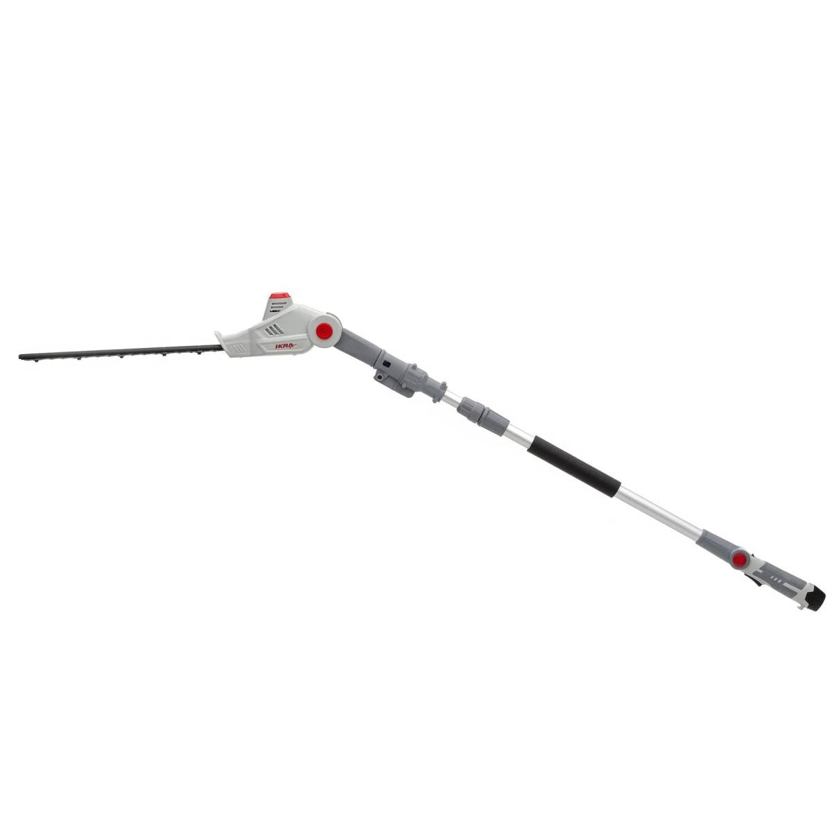 Taille Haie sur perche télescopique 12V - Lame de 41cm -Batterie Lithium 2,5Ah - Chargeur 12V - Sangle d'épaule IKRA - Image 2