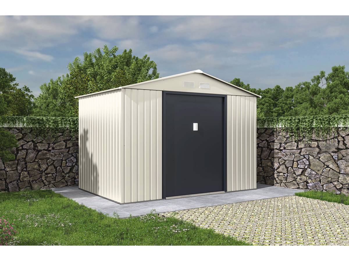 Habitat Et Jardin - Abri De Jardin Métal "nebraska" - 5,29 M2 (4,83 M2 Au Sol) - Beige -habitat Et Jardin - Imagen 2