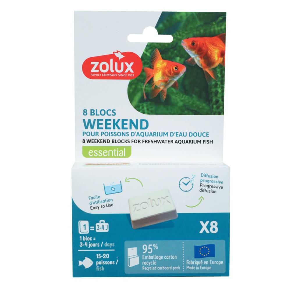 Zolux - 8 Blocs Week-end nourriture 15-20 poissons pour 3 à 4 jours - Image 4