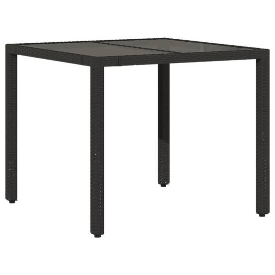 Salon de Jardin 2 Personnes avec Fauteuils Inclinables et Table Carrée en Verre Noir – ComfortXL Outdoor Living - Image 4