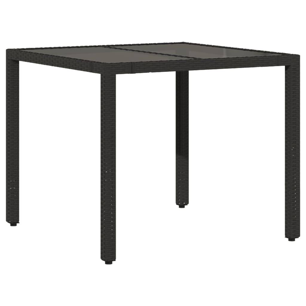 Salon de Jardin 2 Personnes avec Fauteuils Inclinables et Table Carrée en Verre Noir – ComfortXL Outdoor Living - Image 4