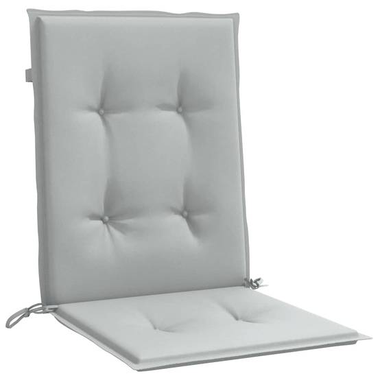 ComfortXL - Lot de 2 Coussins Dossier Bas Polyester Anti-glisse pour Chaise de Jardin Gris Clair Mélangé 100x50cm – ComfortXL Outdoor Living - Image 5