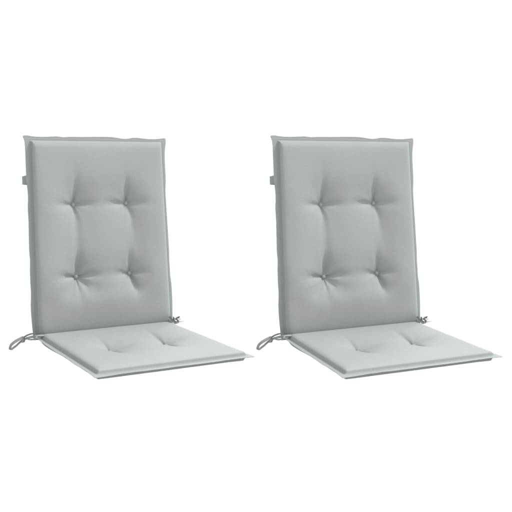 ComfortXL - Lot de 2 Coussins Dossier Bas Polyester Anti-glisse pour Chaise de Jardin Gris Clair Mélangé 100x50cm – ComfortXL Outdoor Living - Image 3