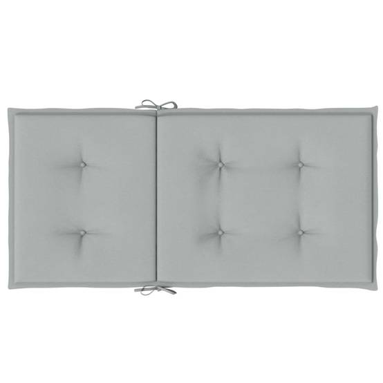 ComfortXL - Lot de 2 Coussins Dossier Bas Polyester Anti-glisse pour Chaise de Jardin Gris Clair Mélangé 100x50cm – ComfortXL Outdoor Living - Image 7