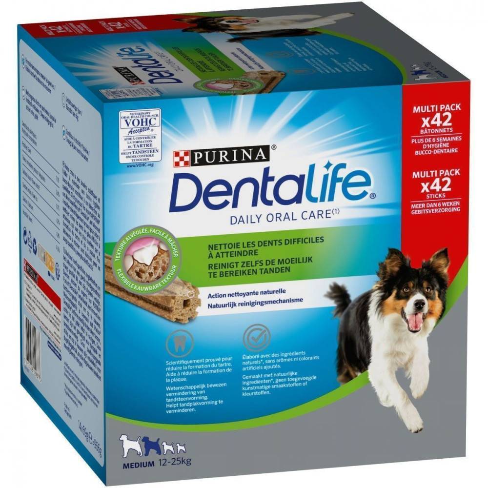 Purina One - Purina - 42 Bâtonnets à mâcher pour Moyen Chien (12-25kg) DENTALIFE - Imagen 1