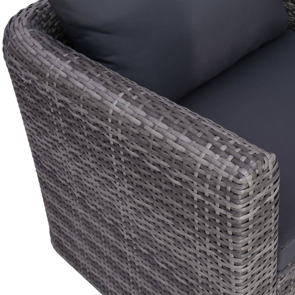 Vidaxl - Salon de jardin 7 pcs et coussins et oreillers Résine tressée vidaXL 44158 - Imagen 4