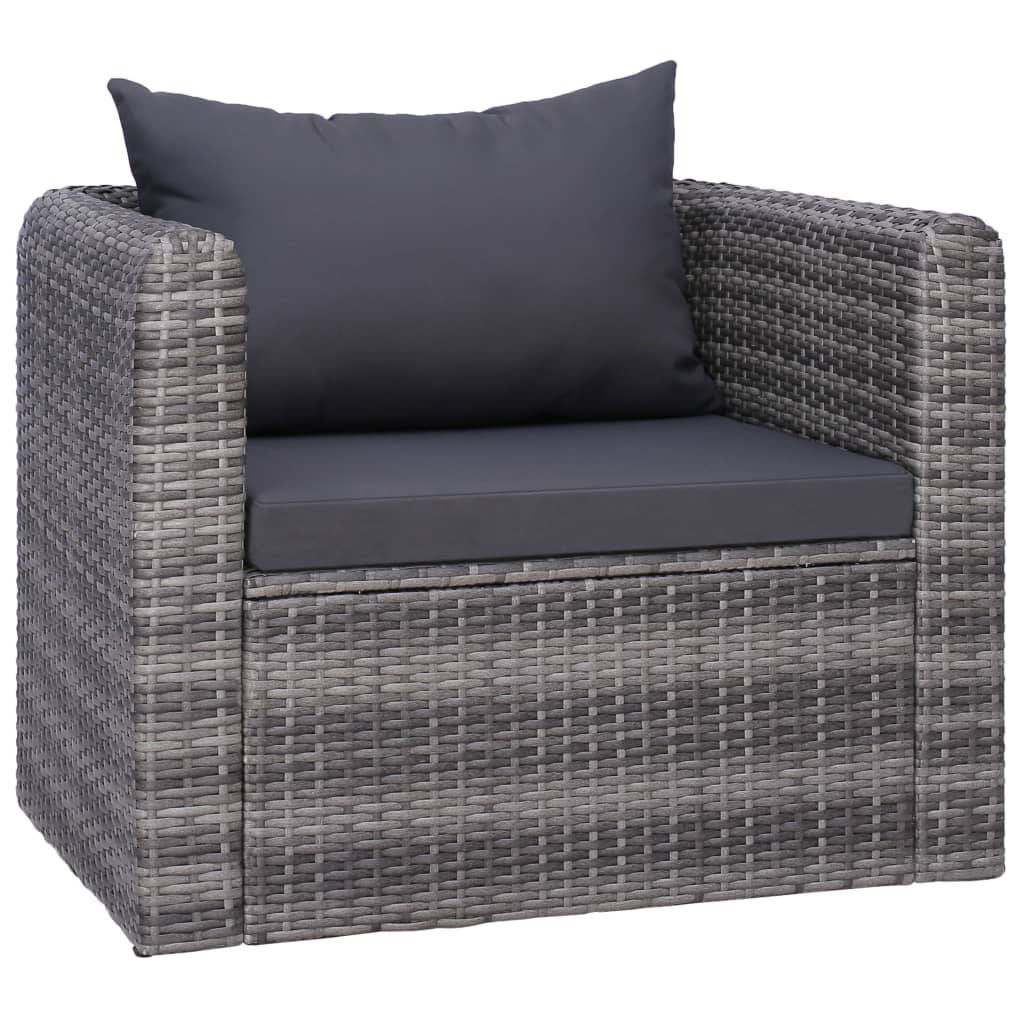 Vidaxl - Salon de jardin 7 pcs et coussins et oreillers Résine tressée vidaXL 44158 - Imagen 7
