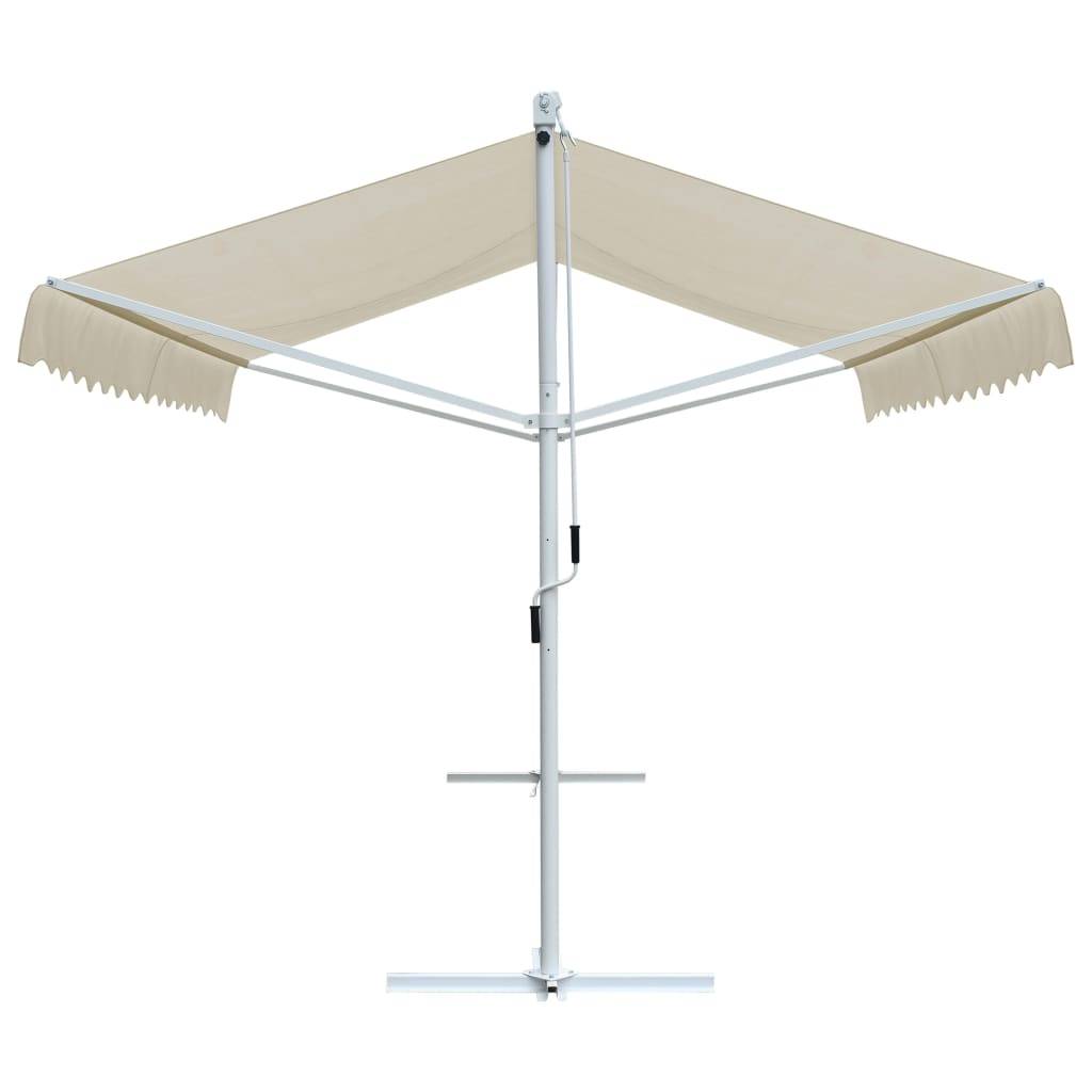 Helloshop26 - Auvent sur pied 4x3 m crème - Imagen 3