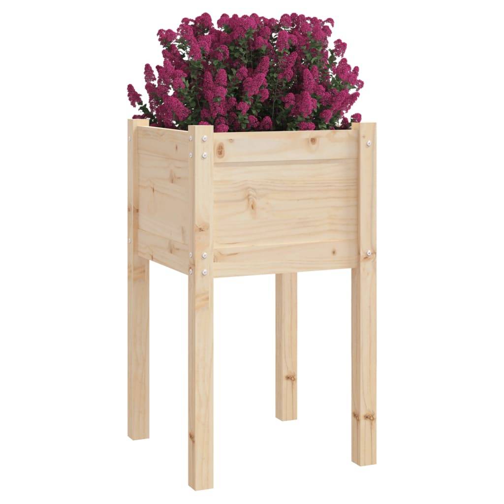 Vidaxl - Jardinières d'extérieur 2 pcs 40x40x70 cm bois de pin massif vidaXL 810790 - Image 4