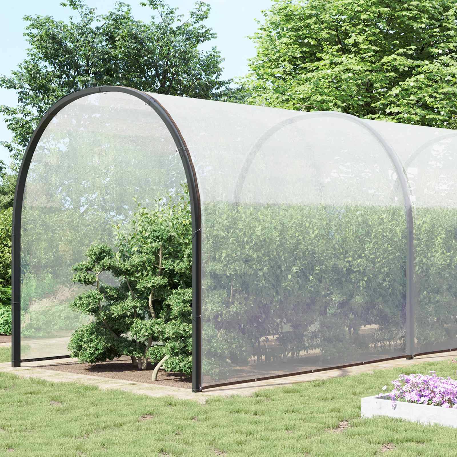 ComfortXL - Bâche protection équipement PE jardin extérieur résistante 8x12m transparent - ComfortXL Outdoor Living - Image 3