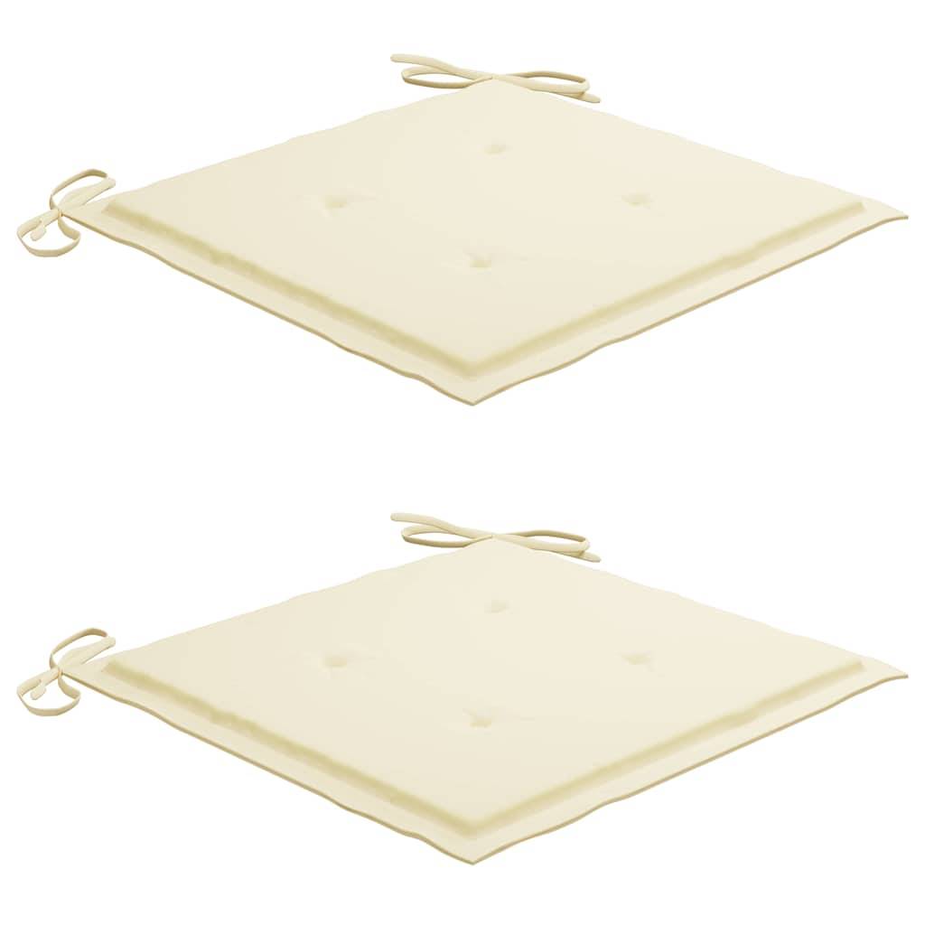 Vidaxl - Ensemble à manger d'extérieur pliable avec coussin 3 pcs-Salons de jardin Teck 665562 - Image 5