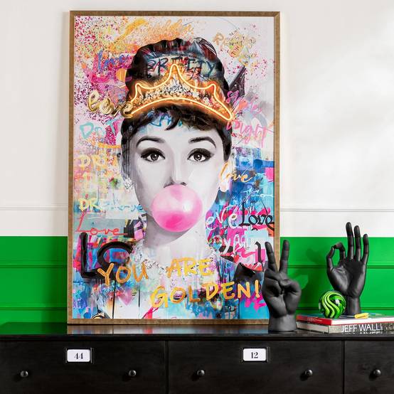 J-Line - Tableau à LED "Lady" 83x123cm Multicolore - Image 7