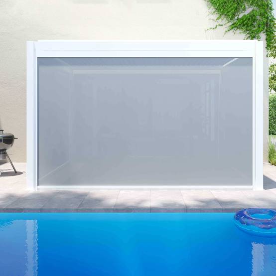 Oviala - Pergola bioclimatique blanche 3x4m autoportée avec 2 stores Athenes - Oviala - Imagen 4