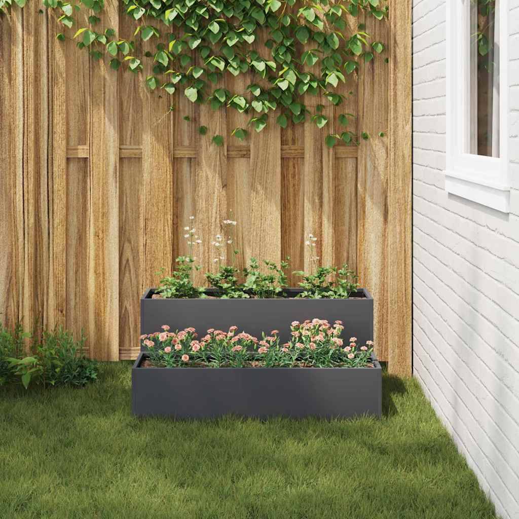 Maison Chic - Cache-pot, Pot De Fleurs Anthracite 100 x 60 x 45 cm Acier g316 - Image 1
