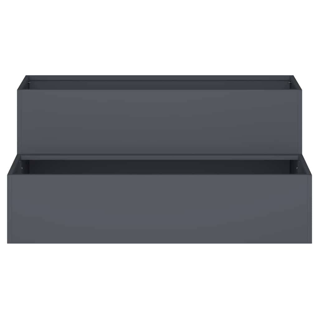 Maison Chic - Cache-pot, Pot De Fleurs Anthracite 100 x 60 x 45 cm Acier g316 - Image 2